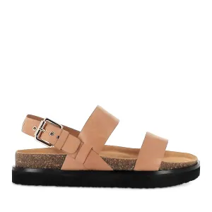 HUNTER - CAMEL LEATHER Trendy Vacation Sandals Clean Fit