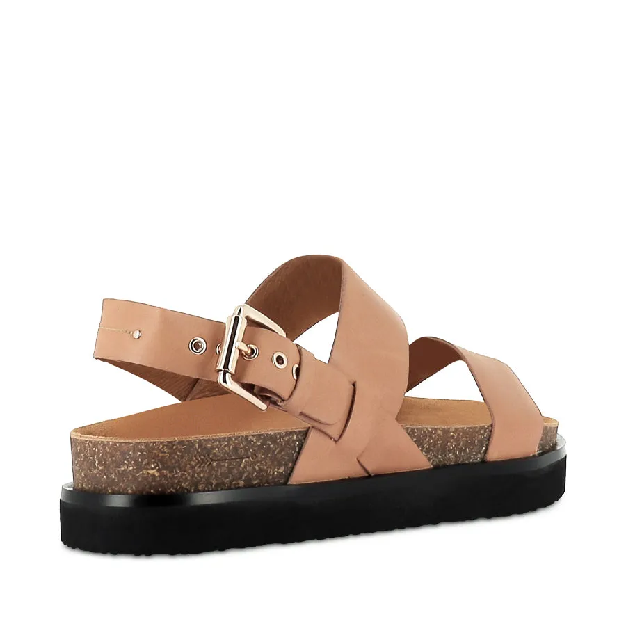 HUNTER - CAMEL LEATHER Neutral Look Flat