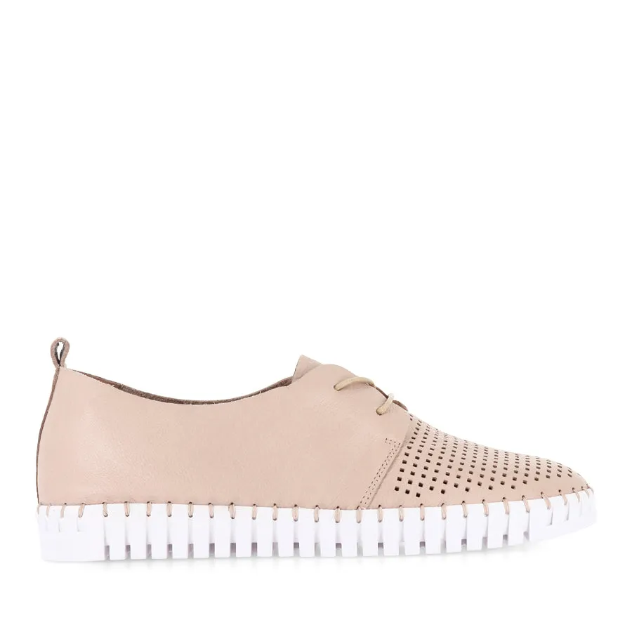 HUSTON - ROSE LEATHER All-Day Ease Durable Lace System