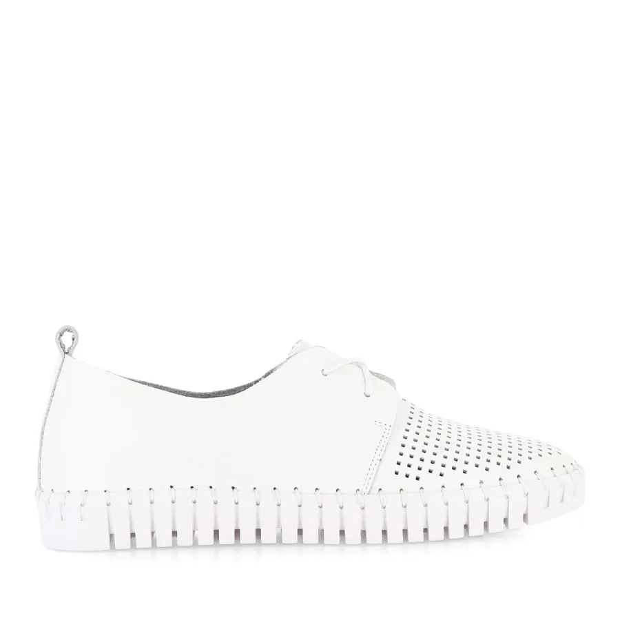 Casual Shoes HUSTON - WHITE LEATHER