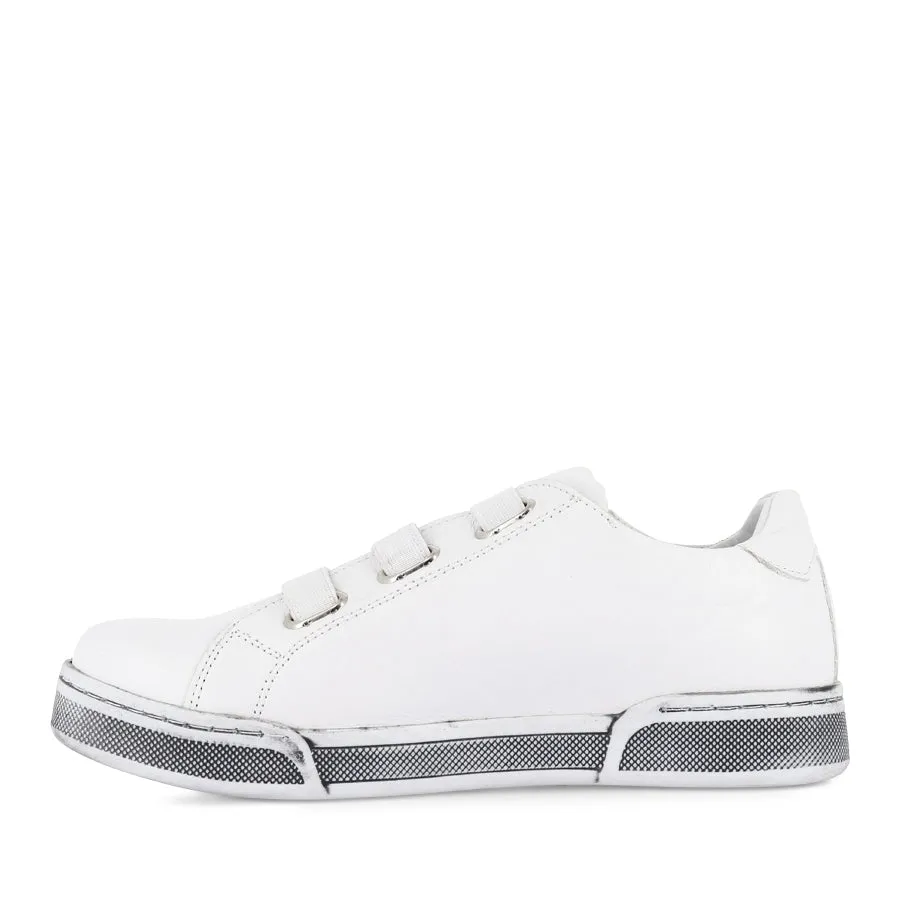 TALEA - WHITE LEATHER Adaptive Traction Slip Guard