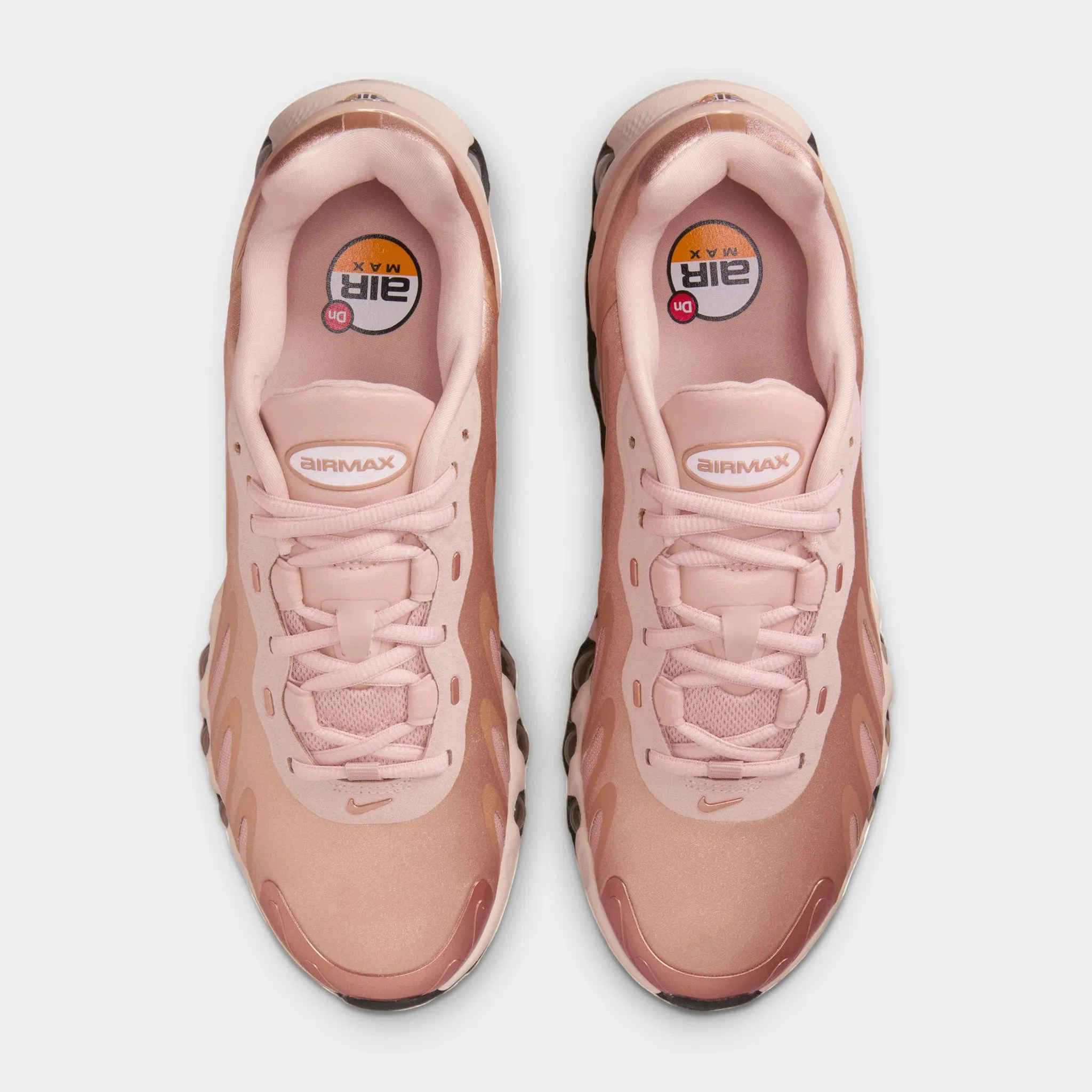 Nike Women's Air Max Dn8 Metallic Red Bronze / Black - Particle Beige Foam Midsole Cushioning