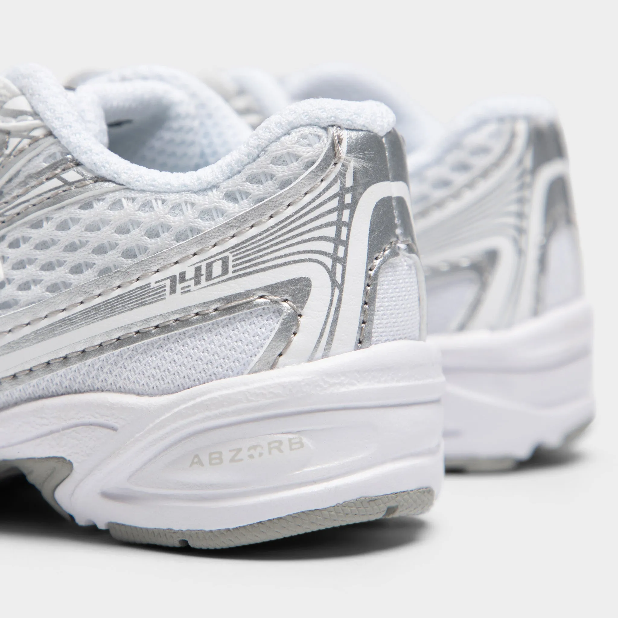 New Balance Infants' 740 White / Silver Metallic Style Move