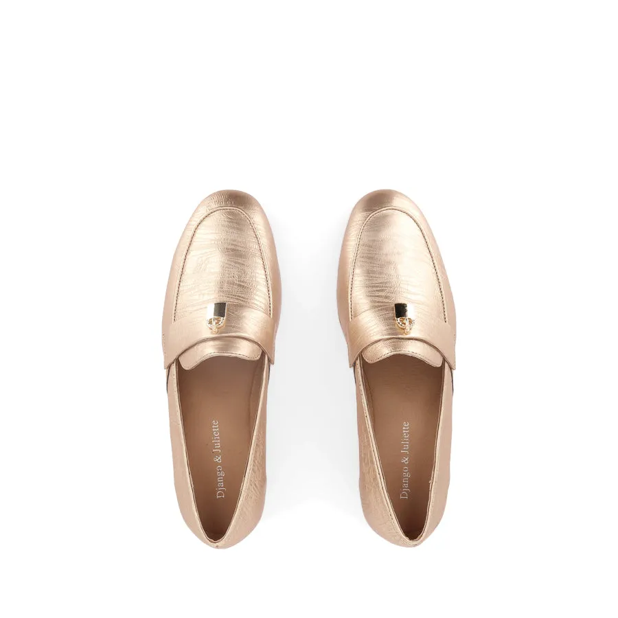 Versatile Walk. Easy-to-Wear Shoes IBETTO - CHAMPAGNE PRINT LEATHER