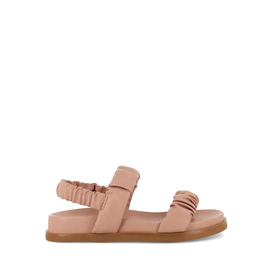 ARIEL - SALMON LEATHER Easy Slip-On Sandal Craftsmanship