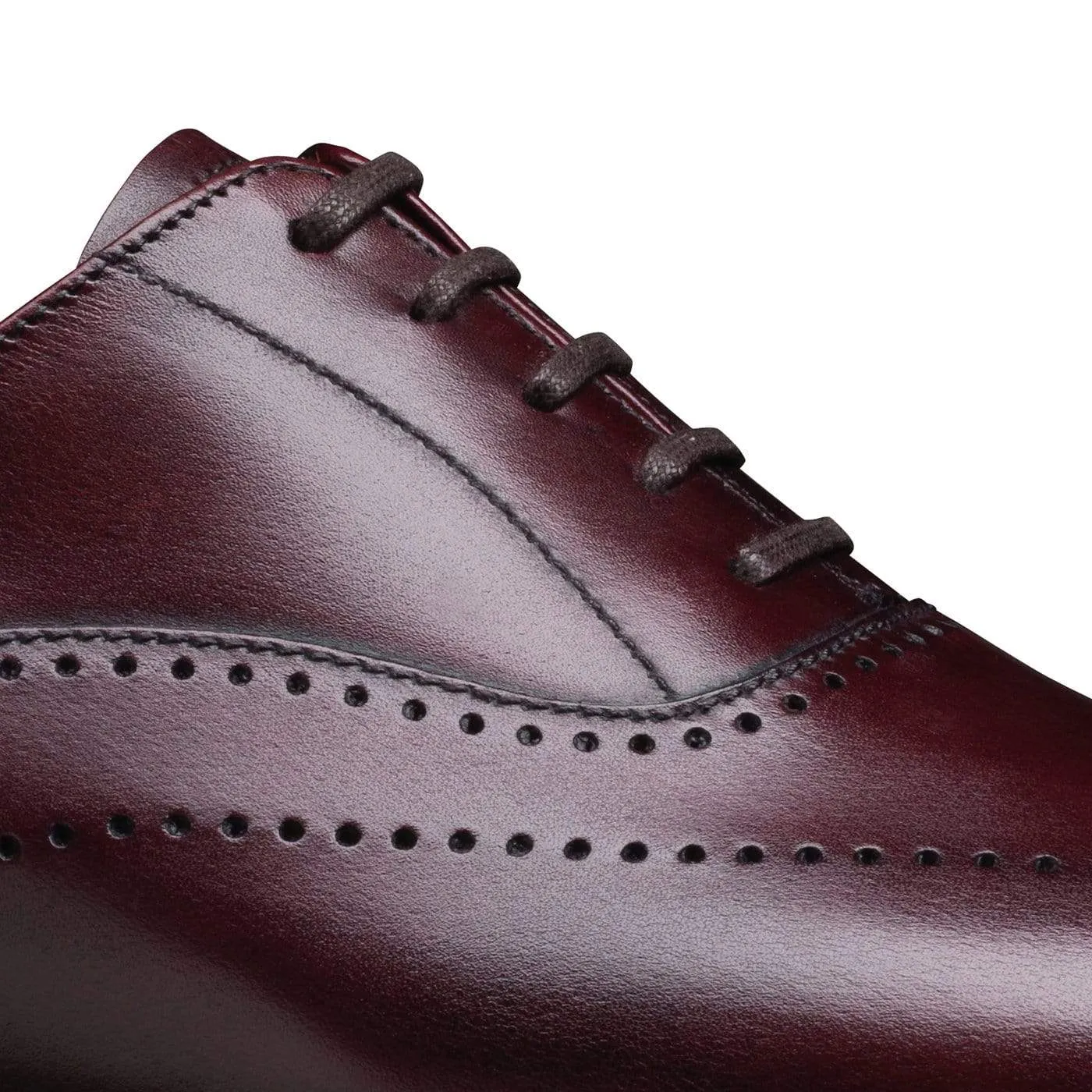 Weybridge Burgundy Antique Calf Elegant Style Oxfords Chic Leather Fit