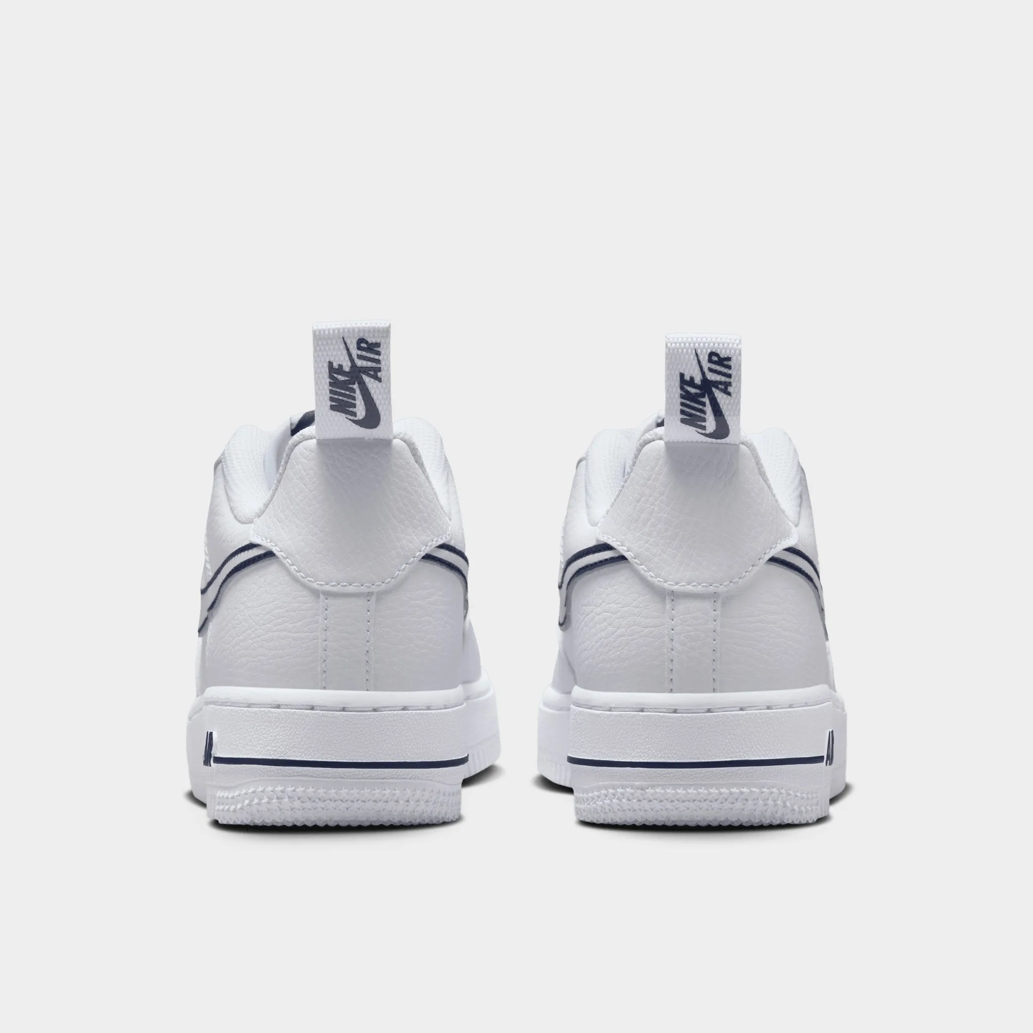 Nike Air Force 1 LV8 GS White / Photon Dust - Midnight Navy Dynamic Stability Frame Responsive Foam Cushioning