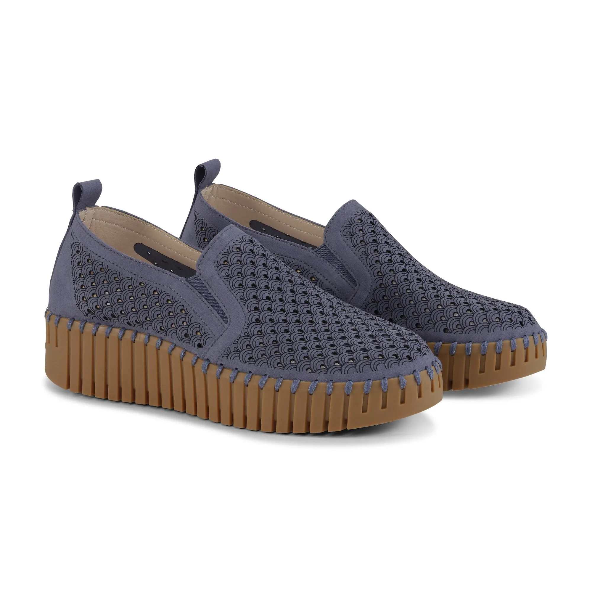 ILSE JACOBSEN TULIP WEDGE W/ GORING - BLUE Game Edge