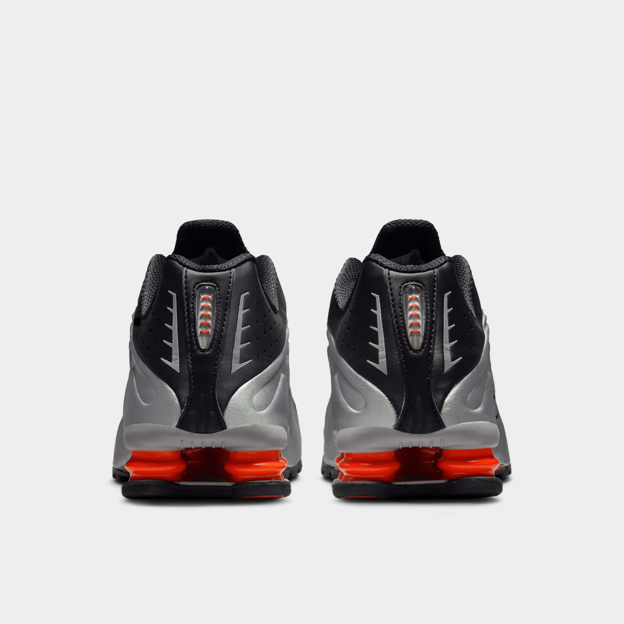 Anti Slip Traction Home Comfort Nike Shox R4 Metallic Silver / Black