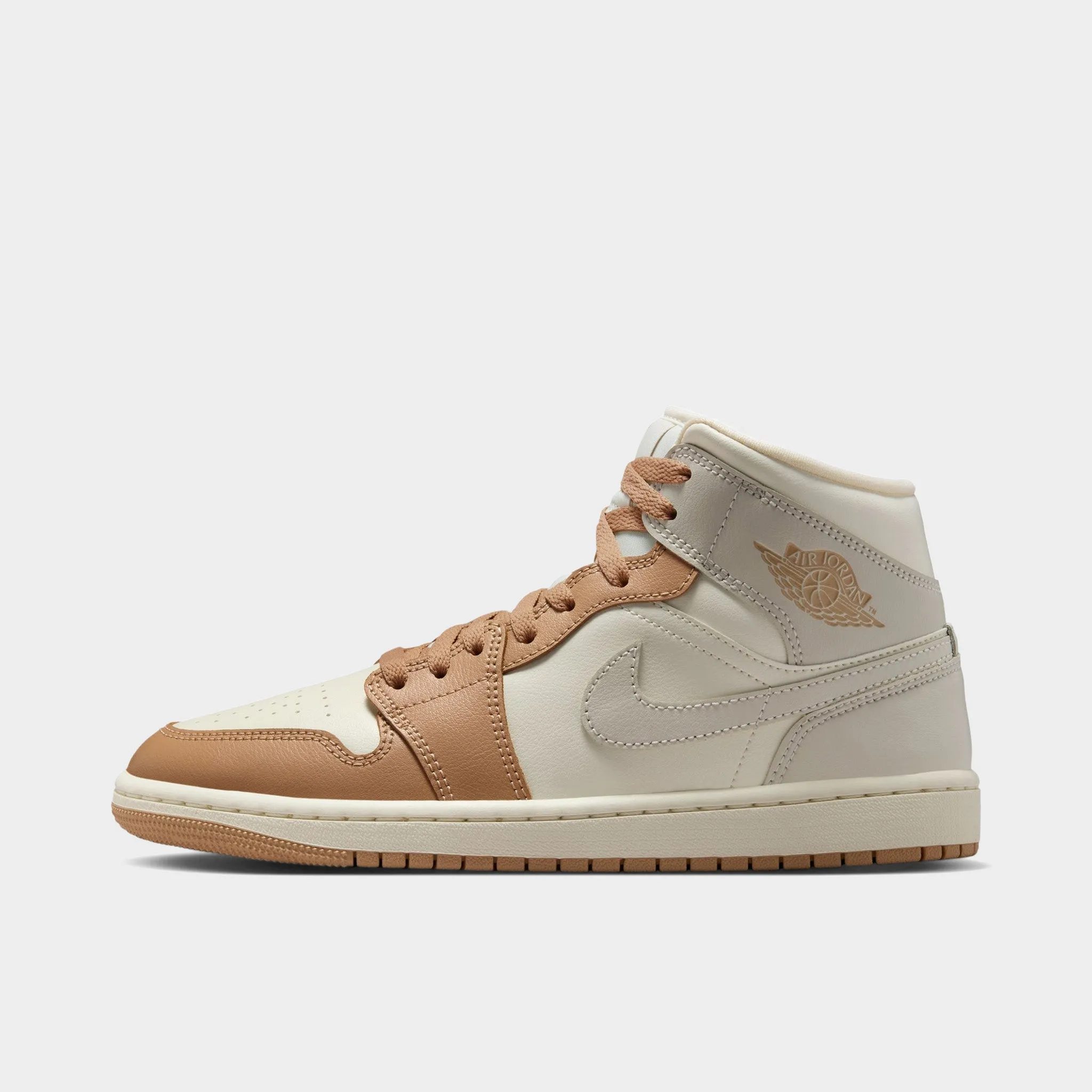 Adaptive Technology Jordan Women's 1 Mid Ale Ivory / Light Orewood Brown - Hemp