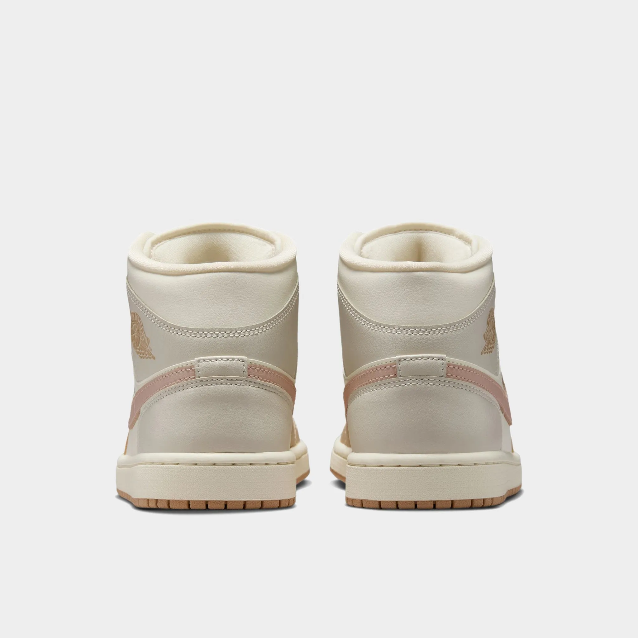 Motion Vibe Effortless Walk Jordan Women's 1 Mid Ale Ivory / Light Orewood Brown - Hemp