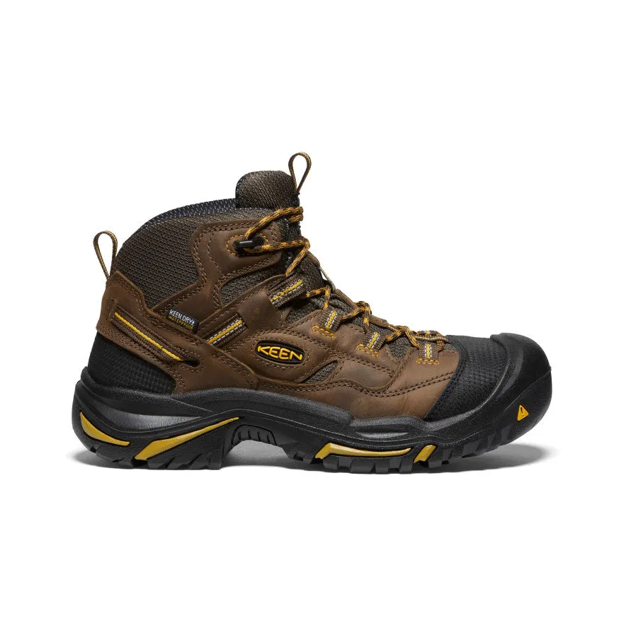 Secure Style Supportive touch Men's Braddock Waterproof Mid (Steel Toe)  |  Cascade Brown/Tawny Olive