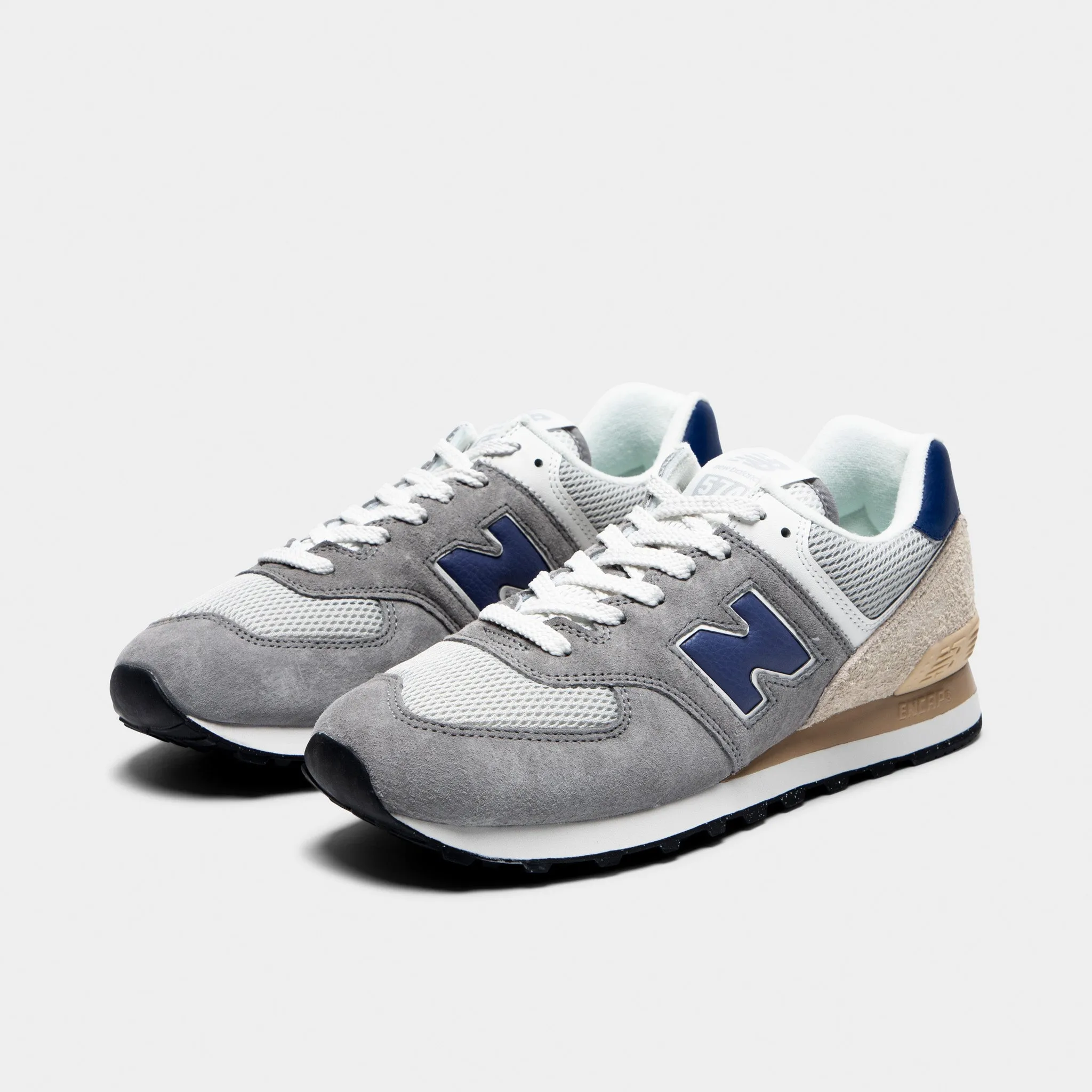 Ergo Touch Retro design New Balance 574 Slate Grey / Raincloud