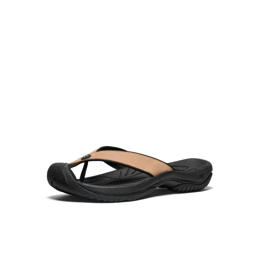 Men's Waimea Leather Flip-Flop  |  Cornstalk/Black dry - weather