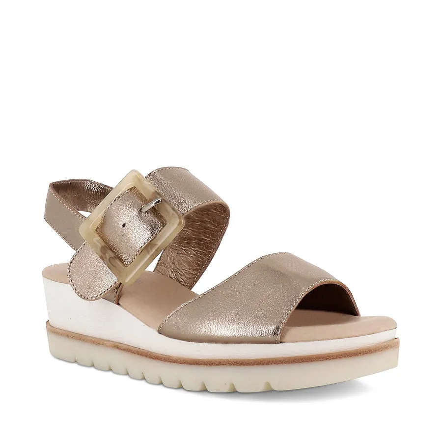 WACIE - CHAMPAGNE LEATHER Comfortable summer shoes