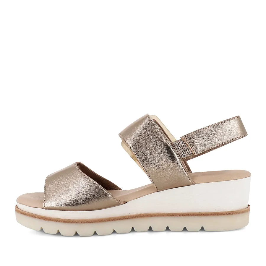 WACIE - CHAMPAGNE LEATHER Gladiator Style