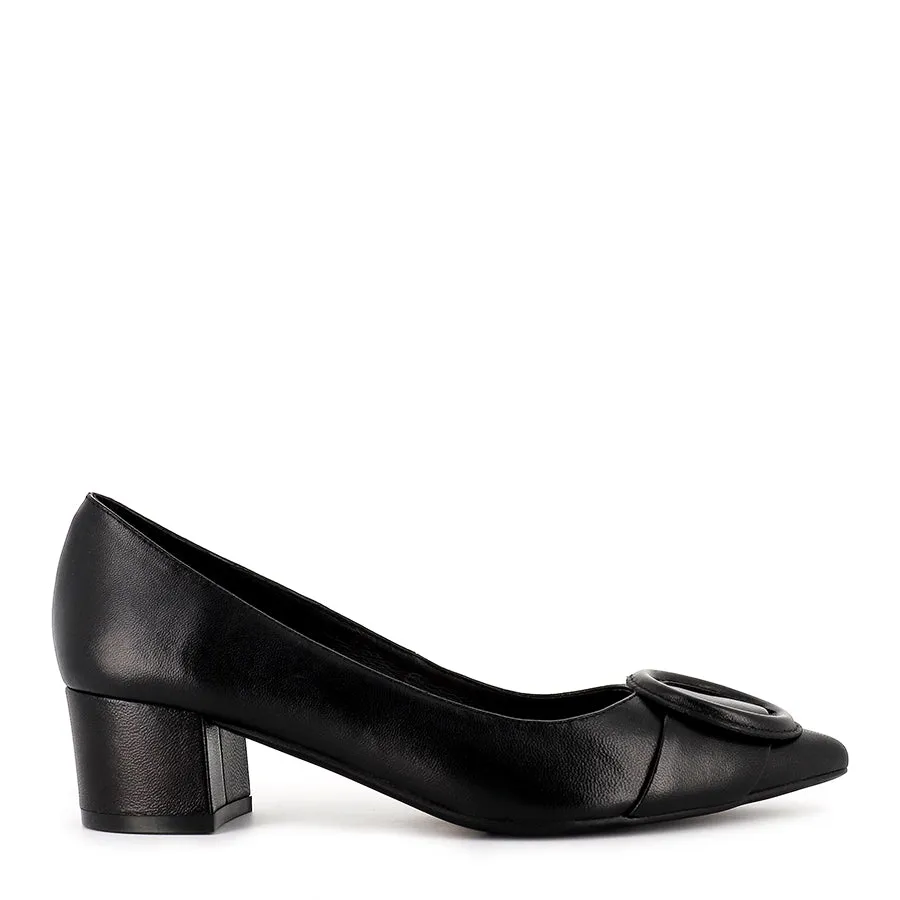 AMEER - BLACK LEATHER Trendy Walk