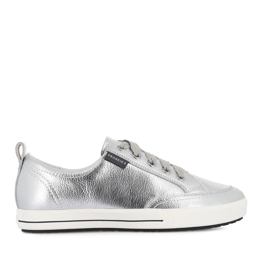Odor Resistant Lining ELLIE V - SILVER TUMBLED LEATHER