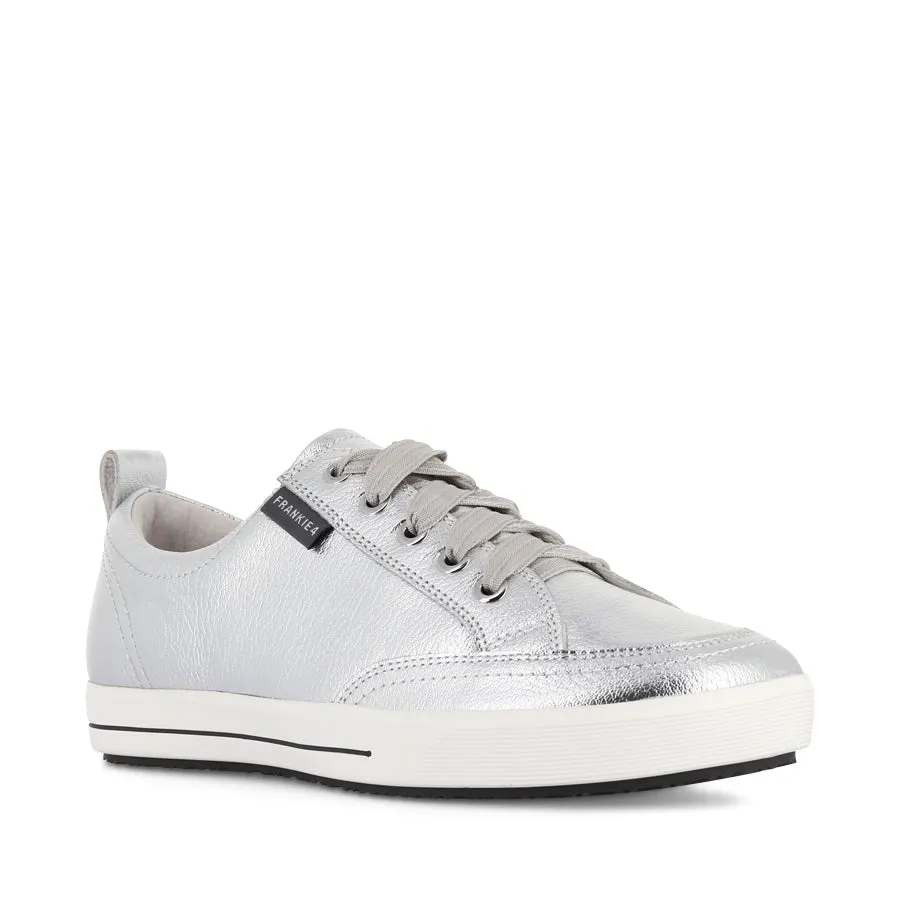 Mid Cut Foam Insole ELLIE V - SILVER TUMBLED LEATHER