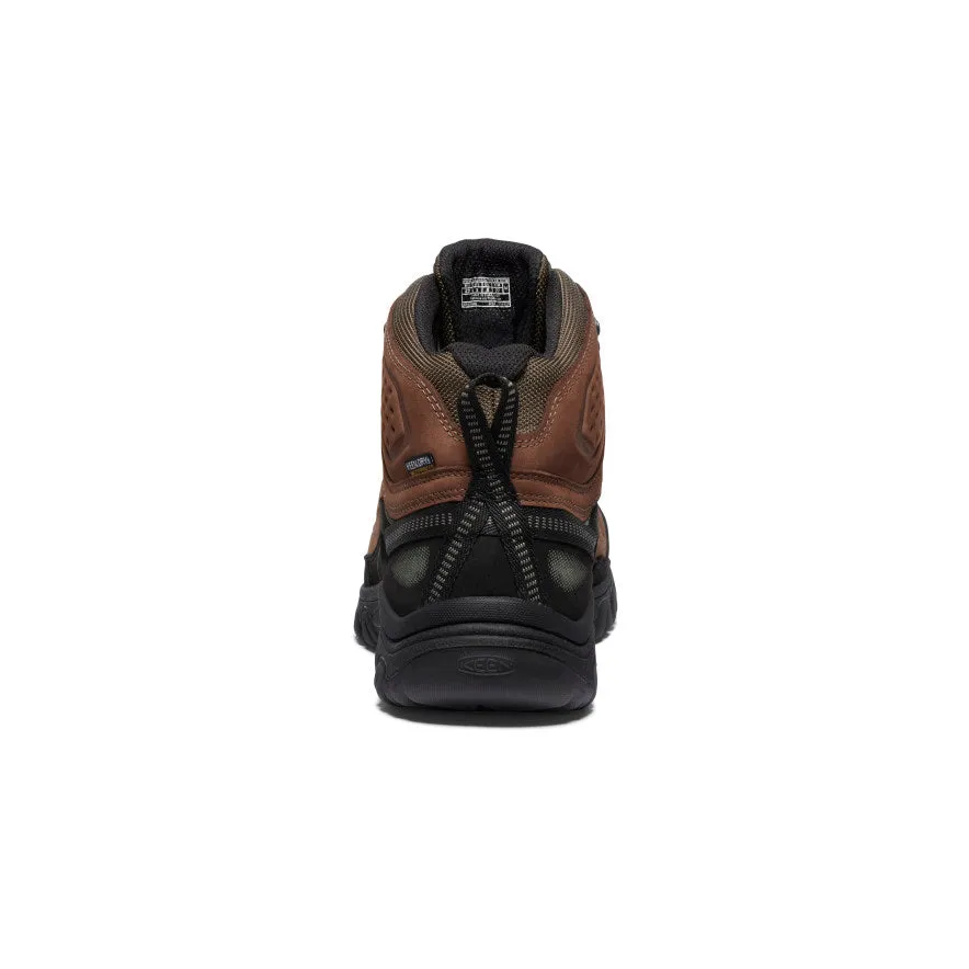 Men's Targhee IV Wide Waterproof Hiking Boot  |  Bison/Black Sturdy materials accurate