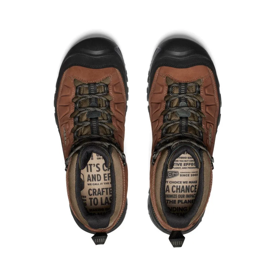 most comfortable Slip-resistant ease Men's Targhee IV Wide Waterproof Hiking Boot  |  Bison/Black