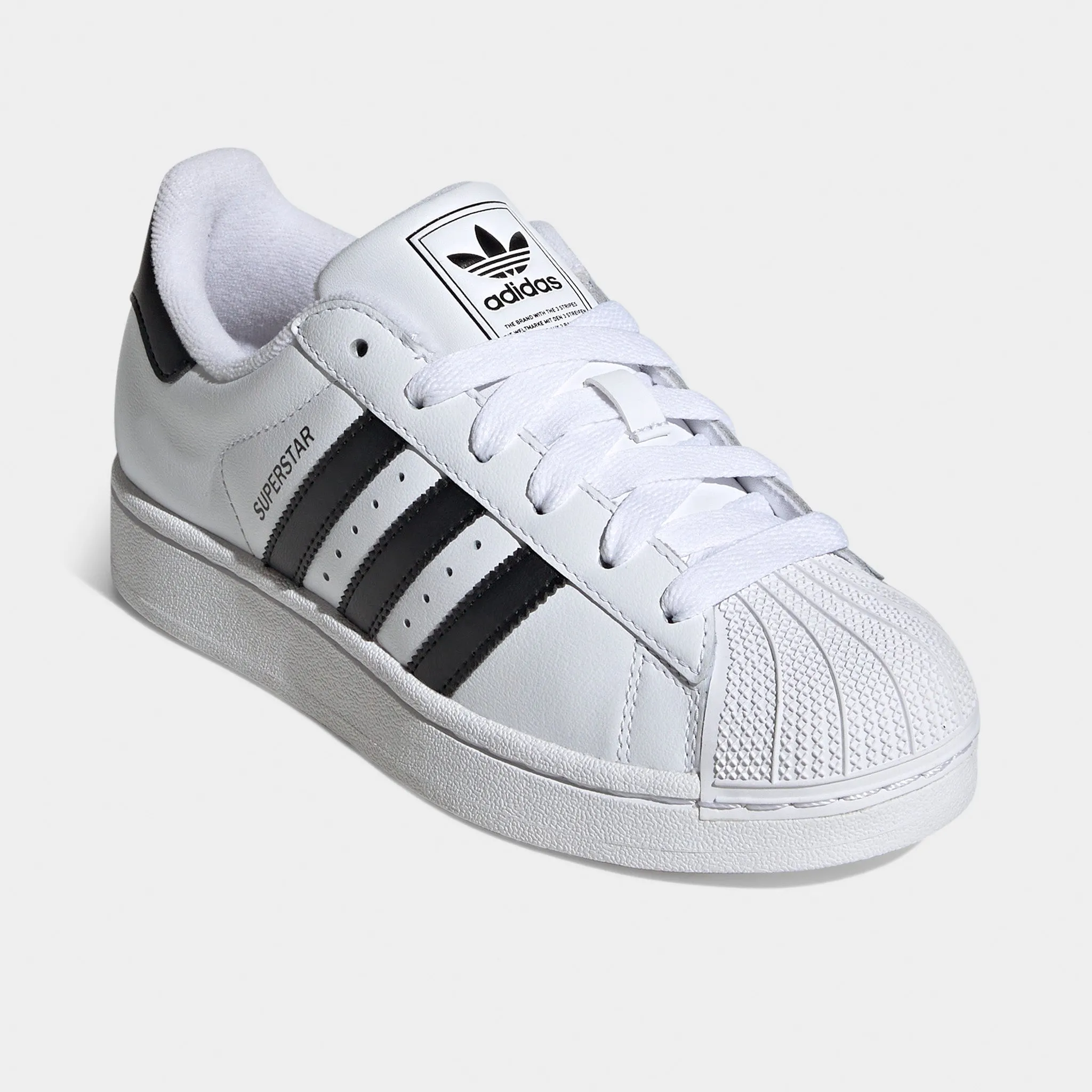 adidas Juniors' Superstar II Footwear White / Core Black studded