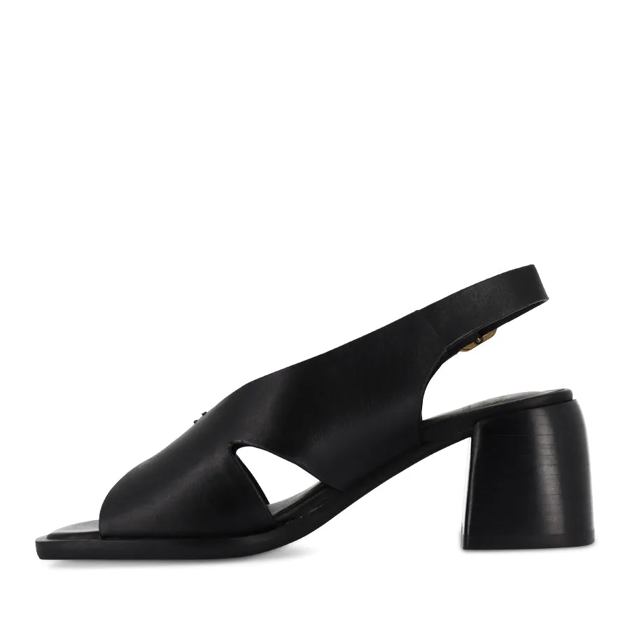 Anti Slip ISADORA - BLACK LEATHER