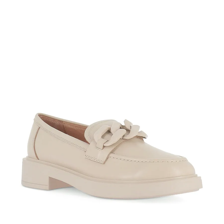 Boardroom Appropriate Slip-On Comfort ISHIE - ALMOND LEATHER