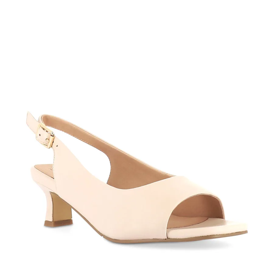Soft Lining Sling Back IVORIE W - CREAM LEATHER
