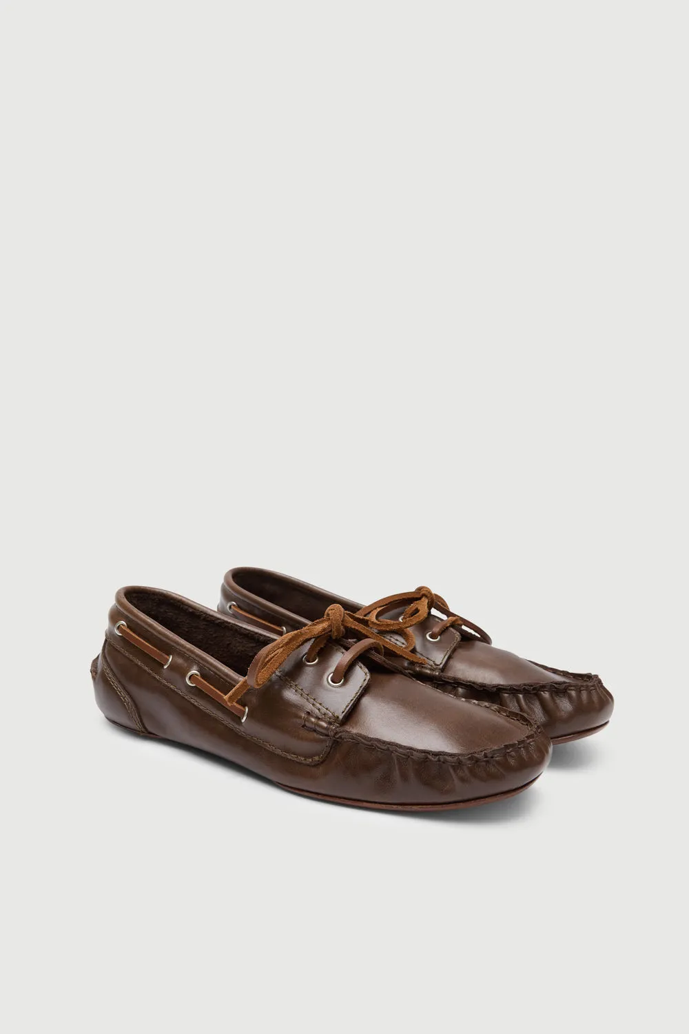 Ivy loafers in Chocolate Leather Smooth Dash Hill Path
