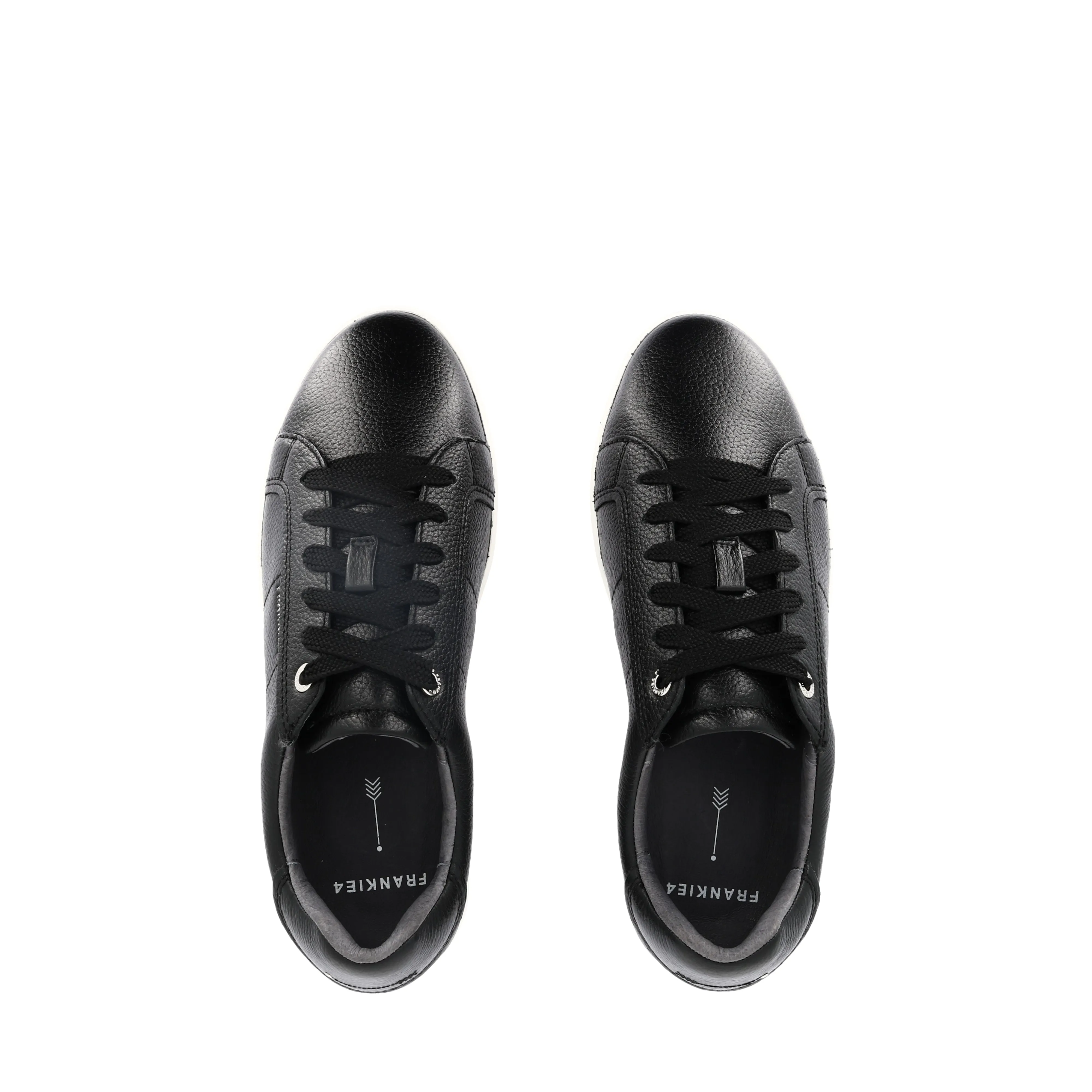 JACKIE V - BLACK TUMBLED LEATHER Abrasion Resistant Toe Caps Soft Flex