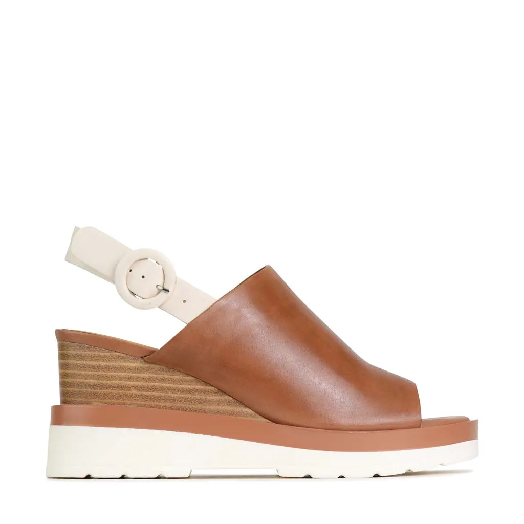 JARA LEATHER SLING-BACK SANDALS Winery Trip