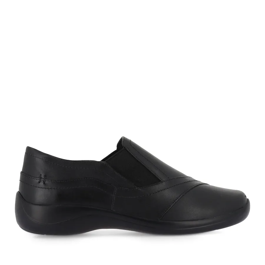 Flexible Footwear Happy Walk Footwear JAVA XF - BLACK LEATHER