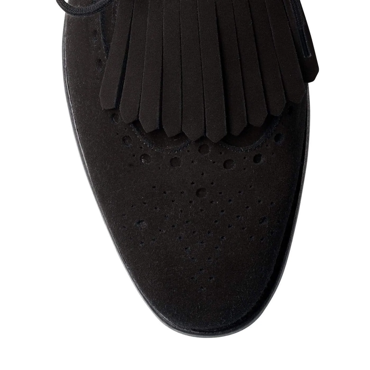 Function Meets Style Jessica Black Calf Suede