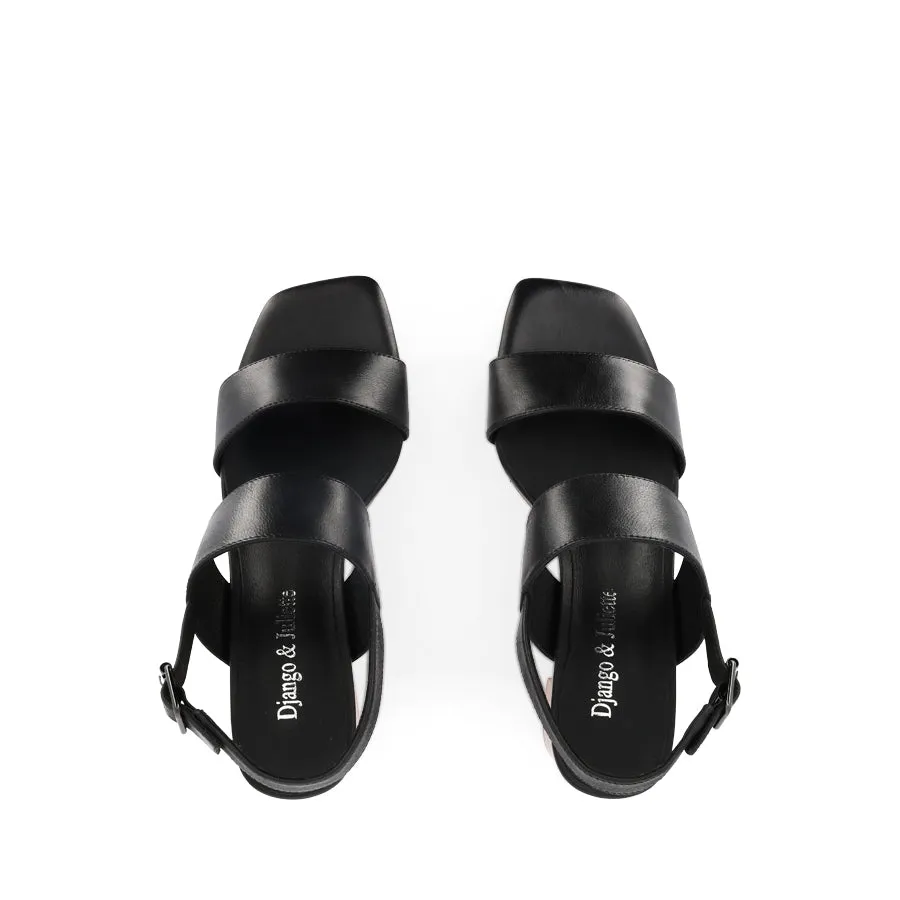 Urban Day Coral Hue JINNIEL - BLACK LEATHER