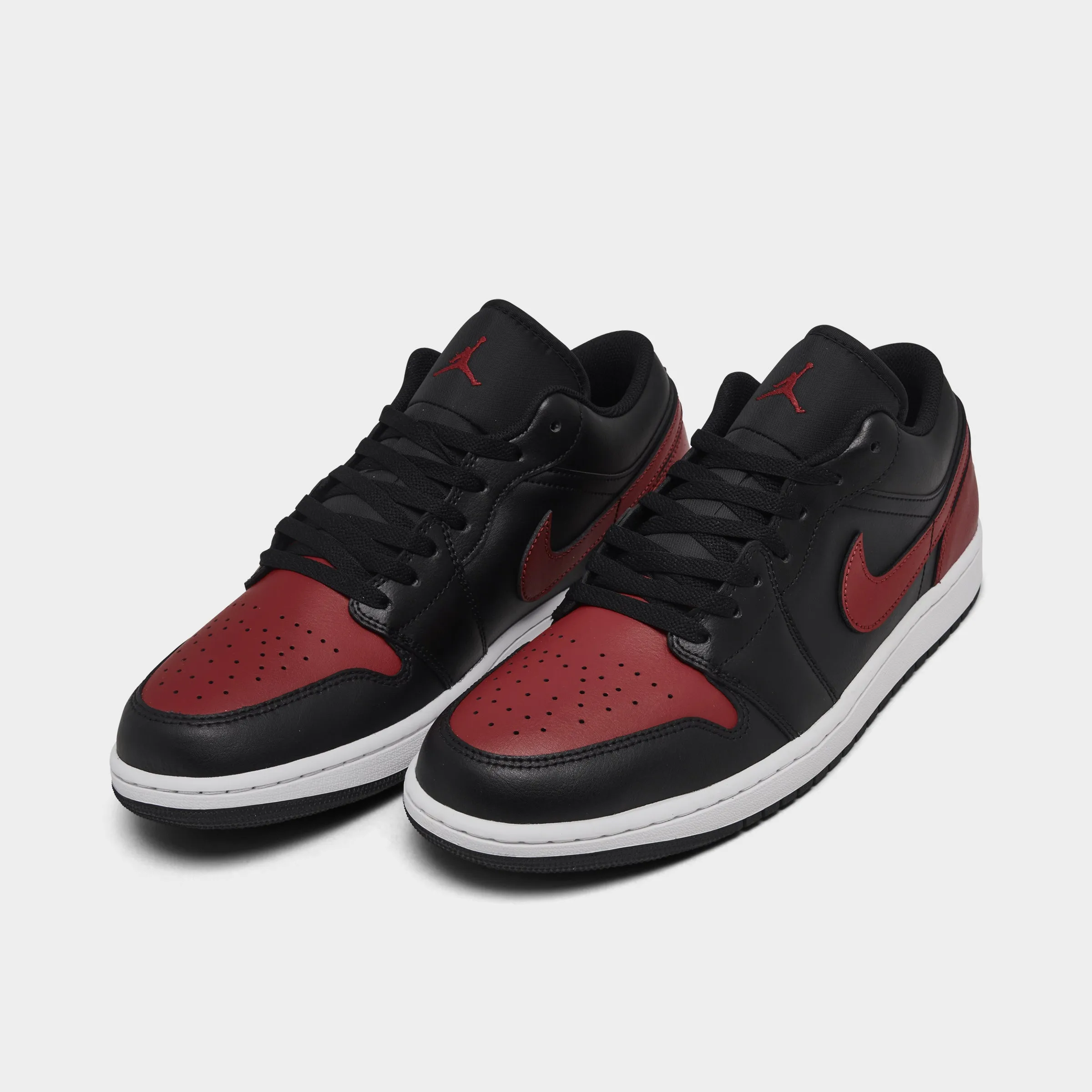 Heat resistant Jordan 1 Low Black / Varsity Red - Summit White