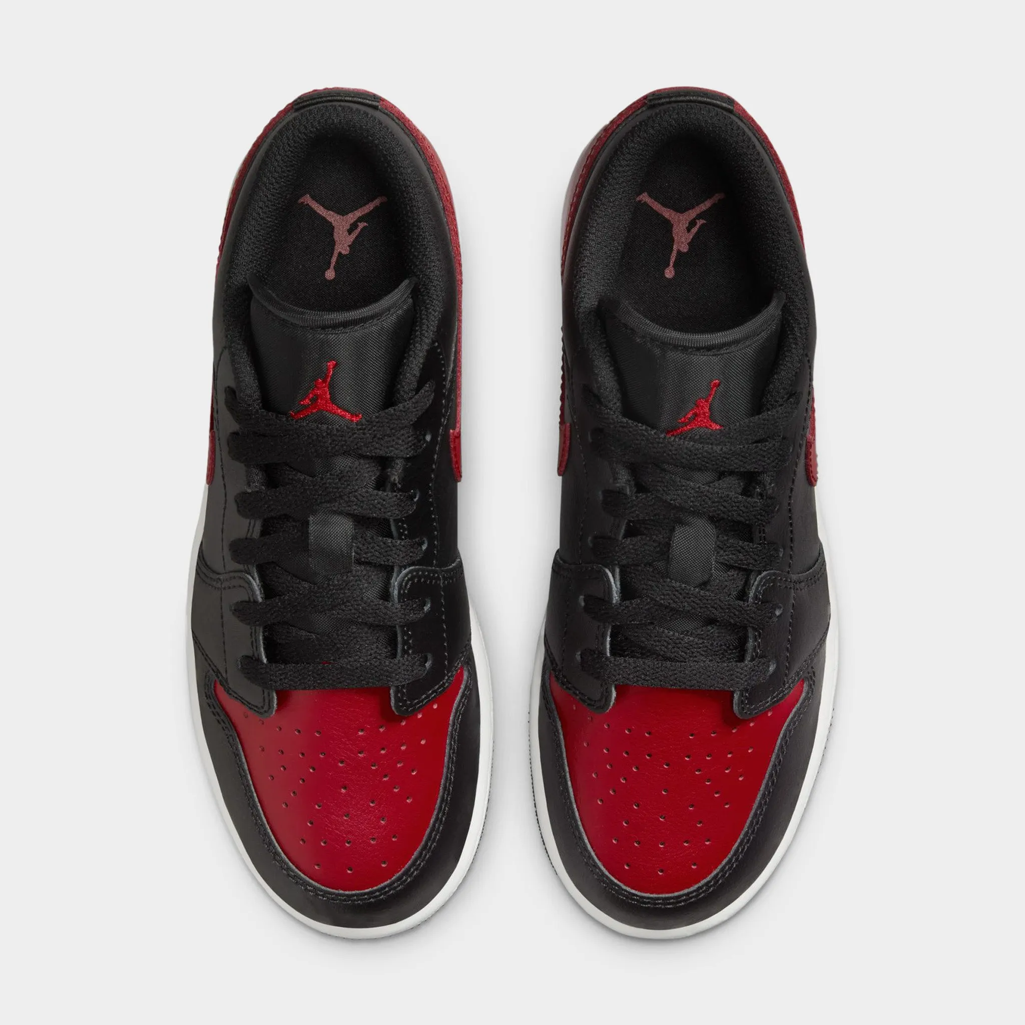 Jordan 1 Low GS Black / Varsity Red - Summit White AirCushion Zero Delay