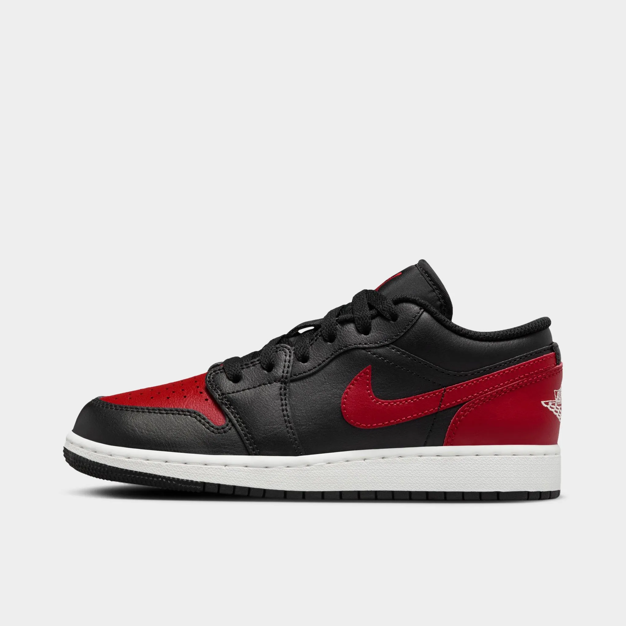 Dynamic Flex Grooves Outdoor Style Jordan 1 Low GS Black / Varsity Red - Summit White