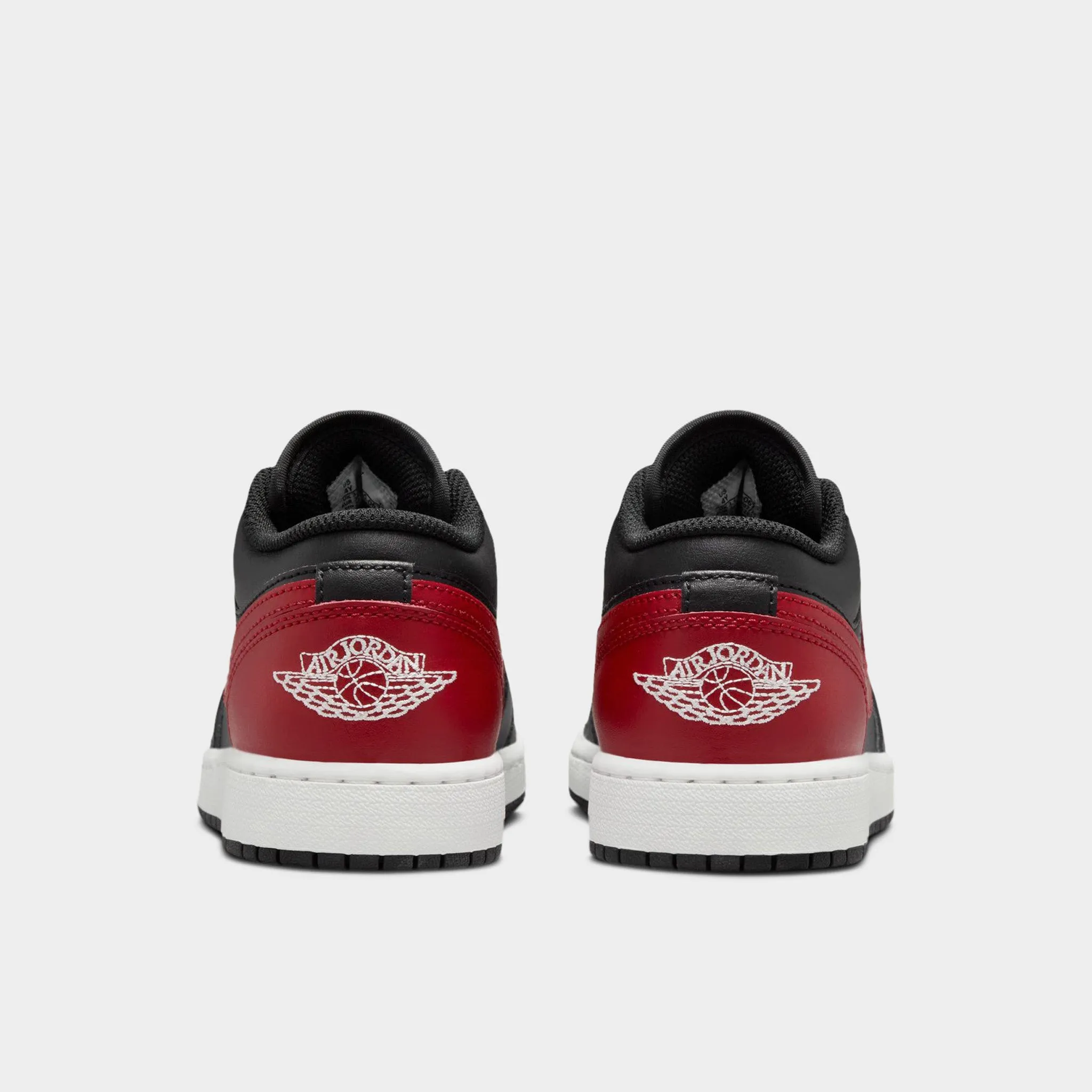 Jordan 1 Low GS Black / Varsity Red - Summit White Motion Control Arch Arch Support Design
