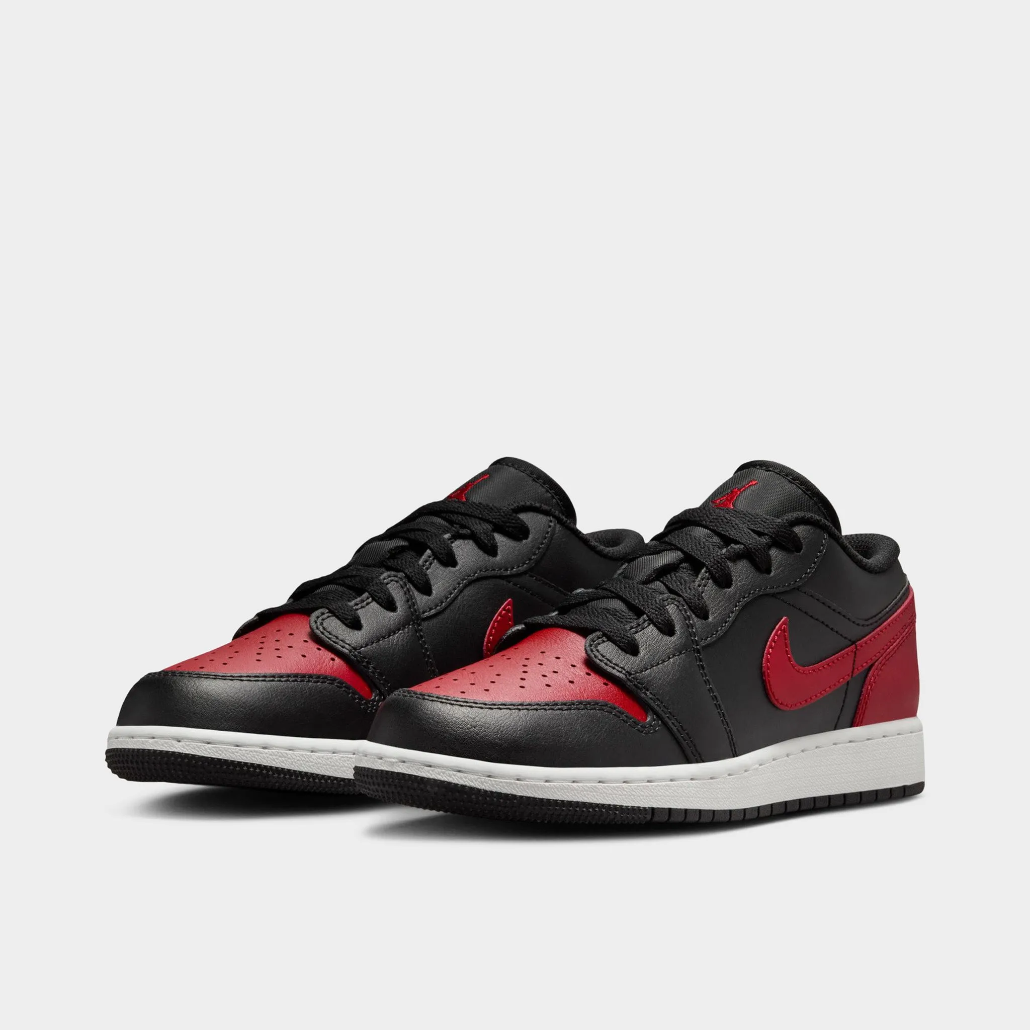 Jordan 1 Low GS Black / Varsity Red - Summit White Agility Boost