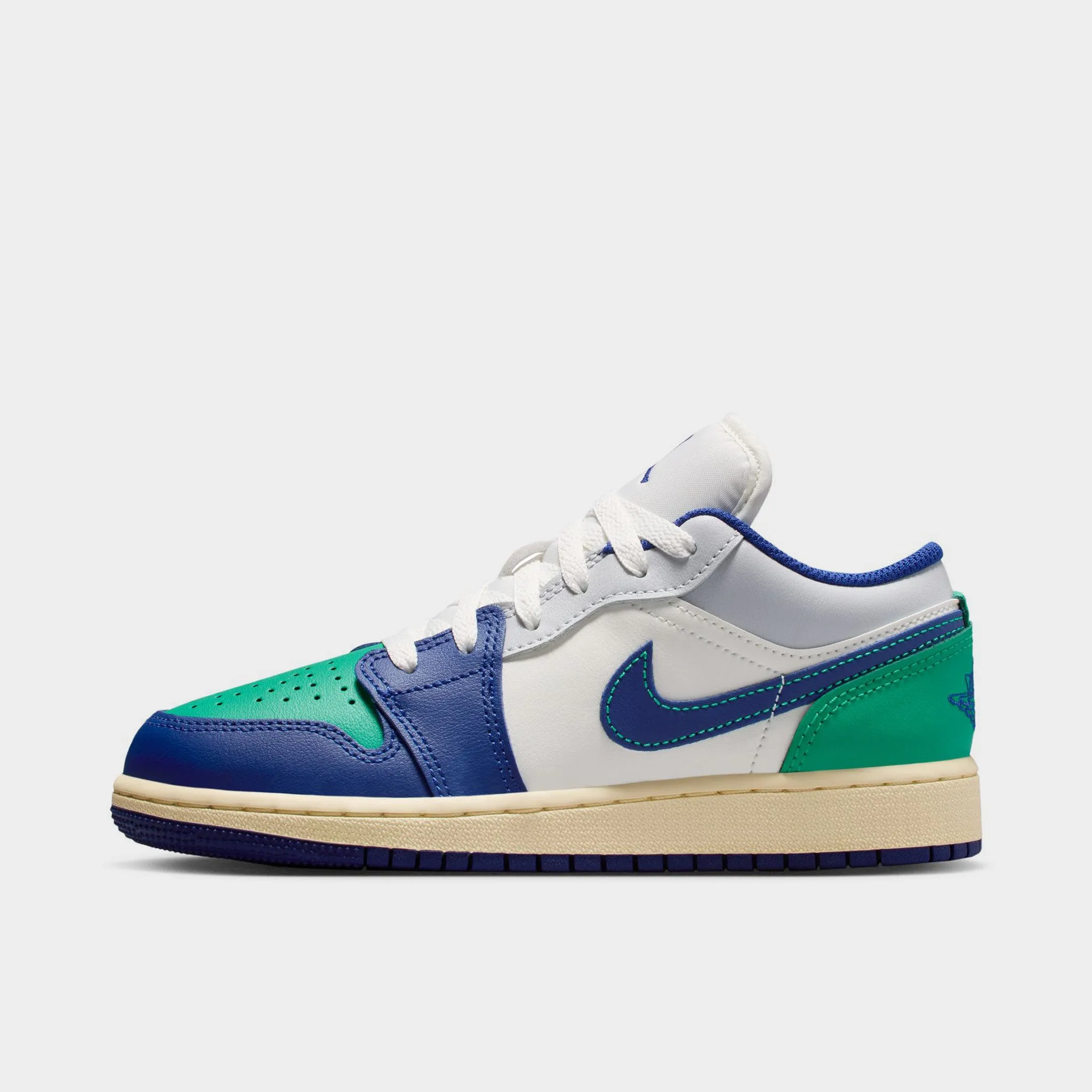 Structured Arch Fit Bounce Enhancement System Jordan 1 Low GS Sail / Deep Royal Blue - Stadium Green