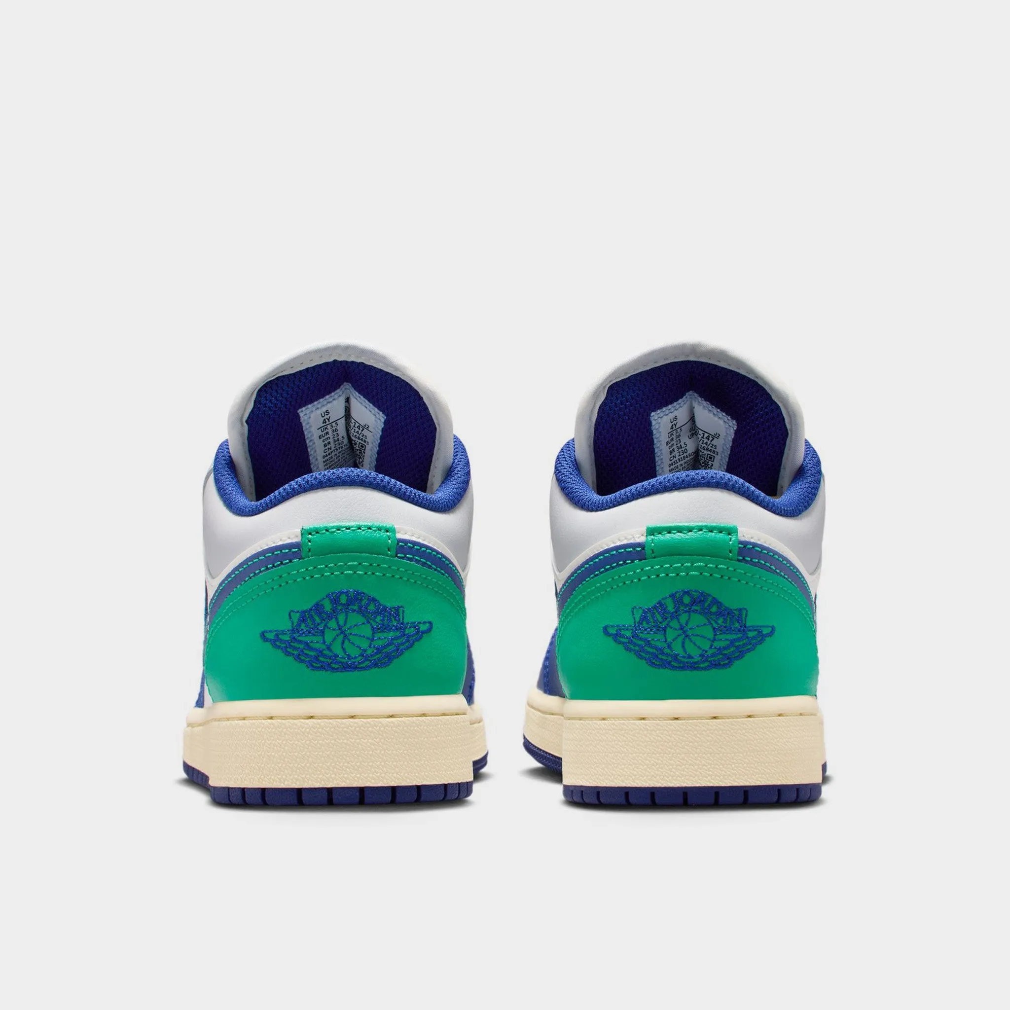 Waffle Traction Outsole TPUOutsole Jordan 1 Low GS Sail / Deep Royal Blue - Stadium Green