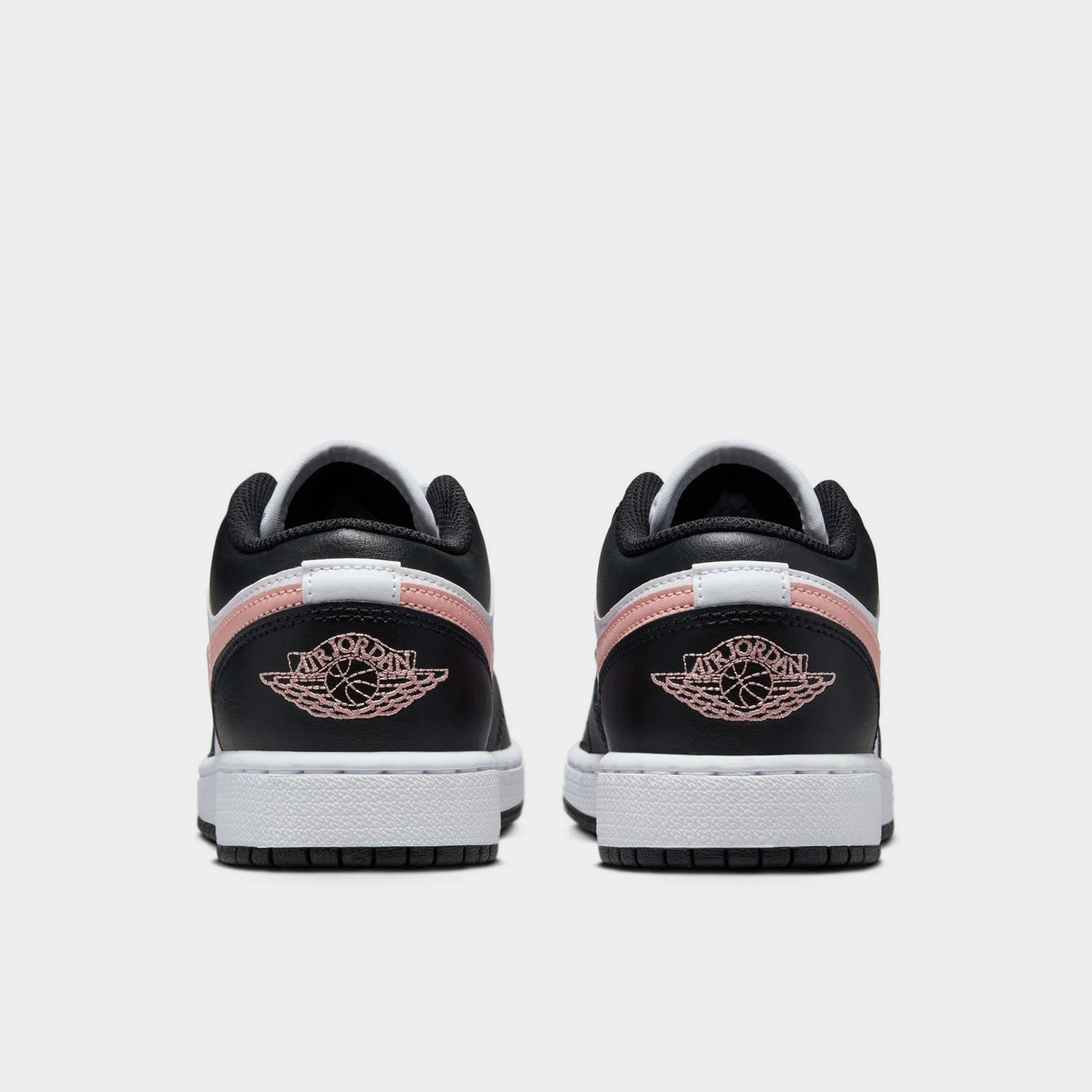 Jordan 1 Low GS White / Rust Pink - Black Calm Mind Low   Top Style