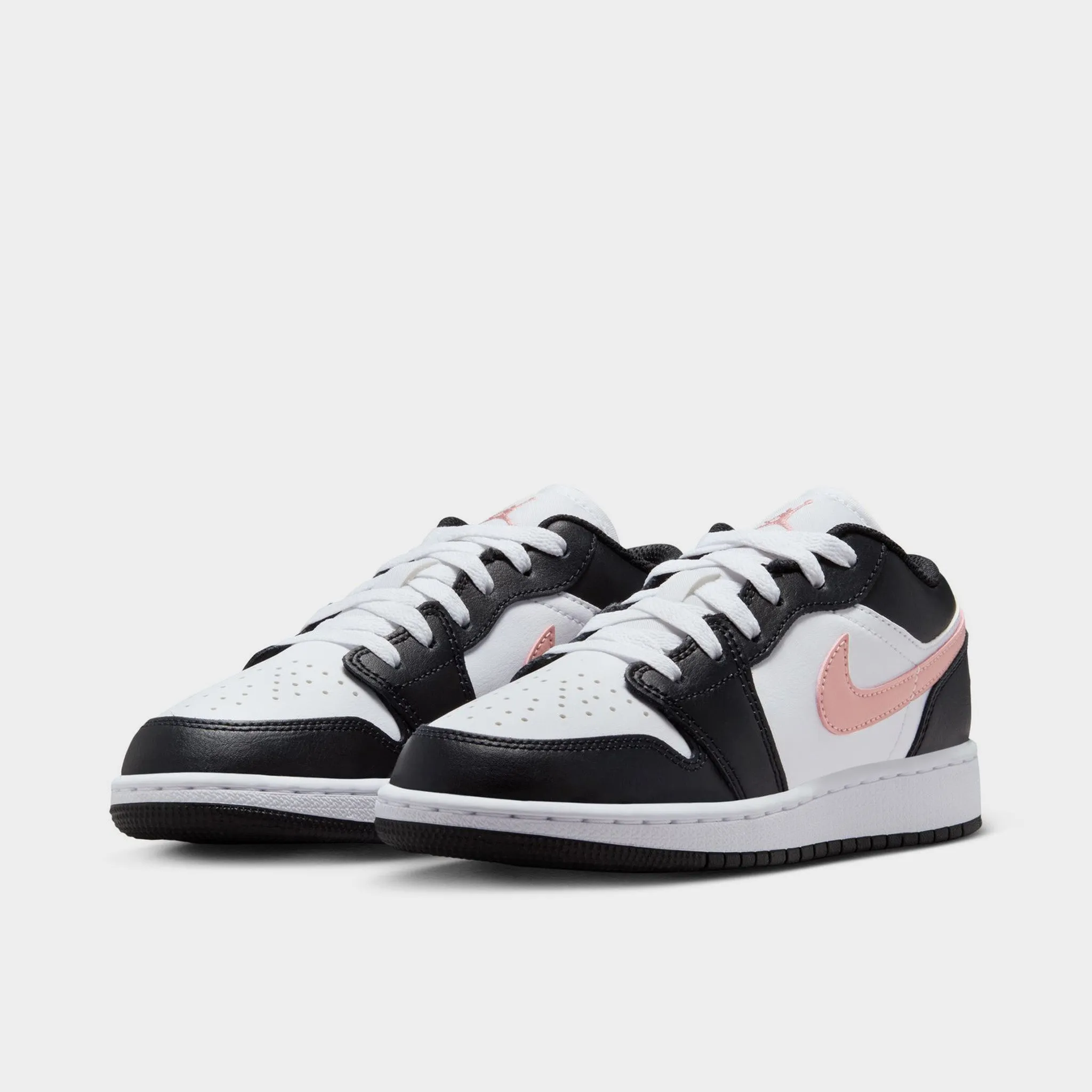 Jordan 1 Low GS White / Rust Pink - Black Hyperbolic Logging Cage