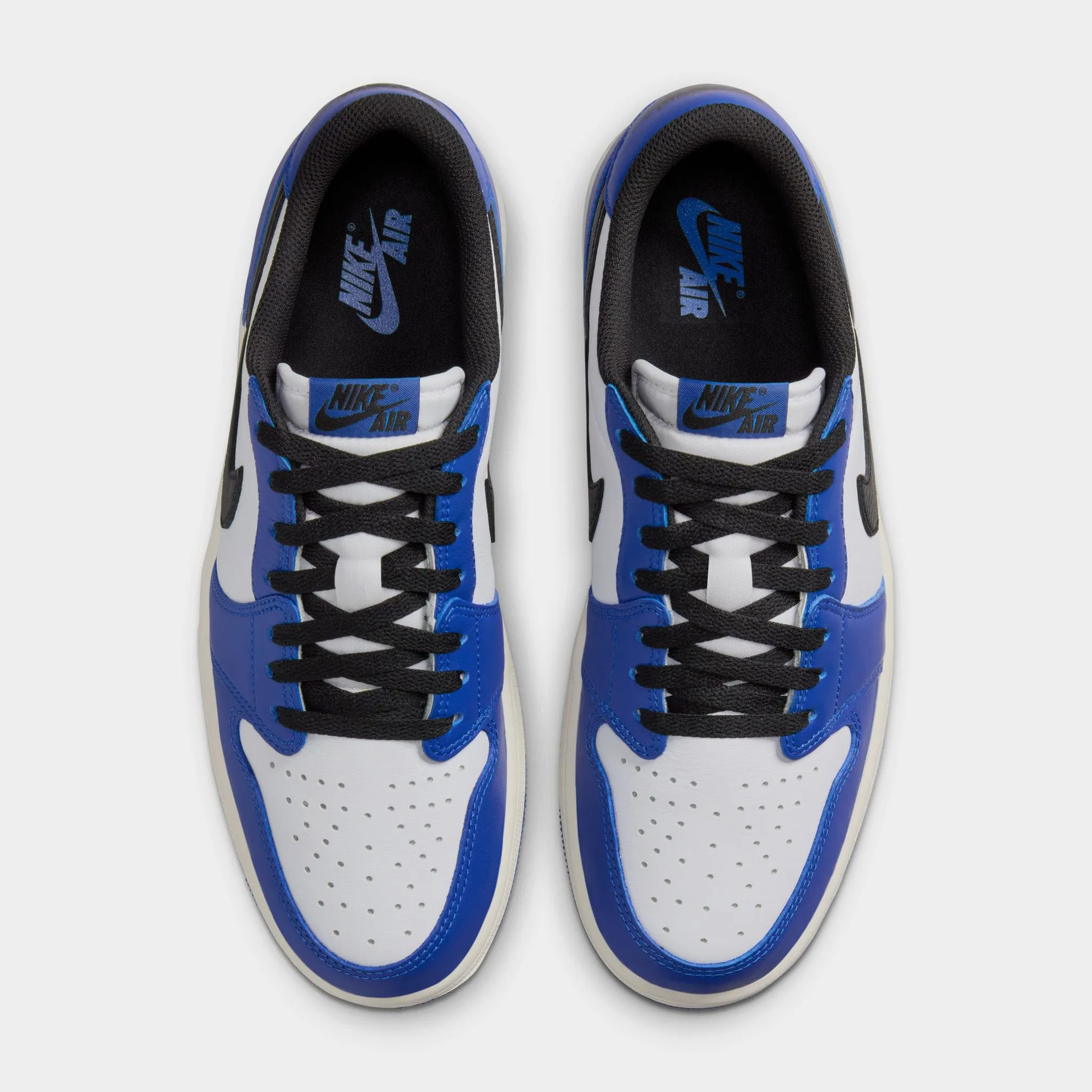 Minimalist Base Jordan 1 Low OG White / Black - Game Royal