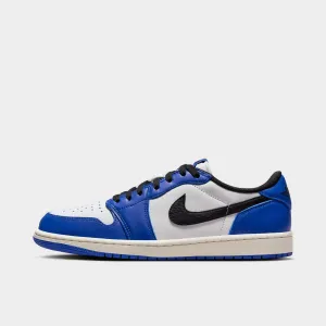 Asymmetrical Collar Padding Jordan 1 Low OG White / Black - Game Royal