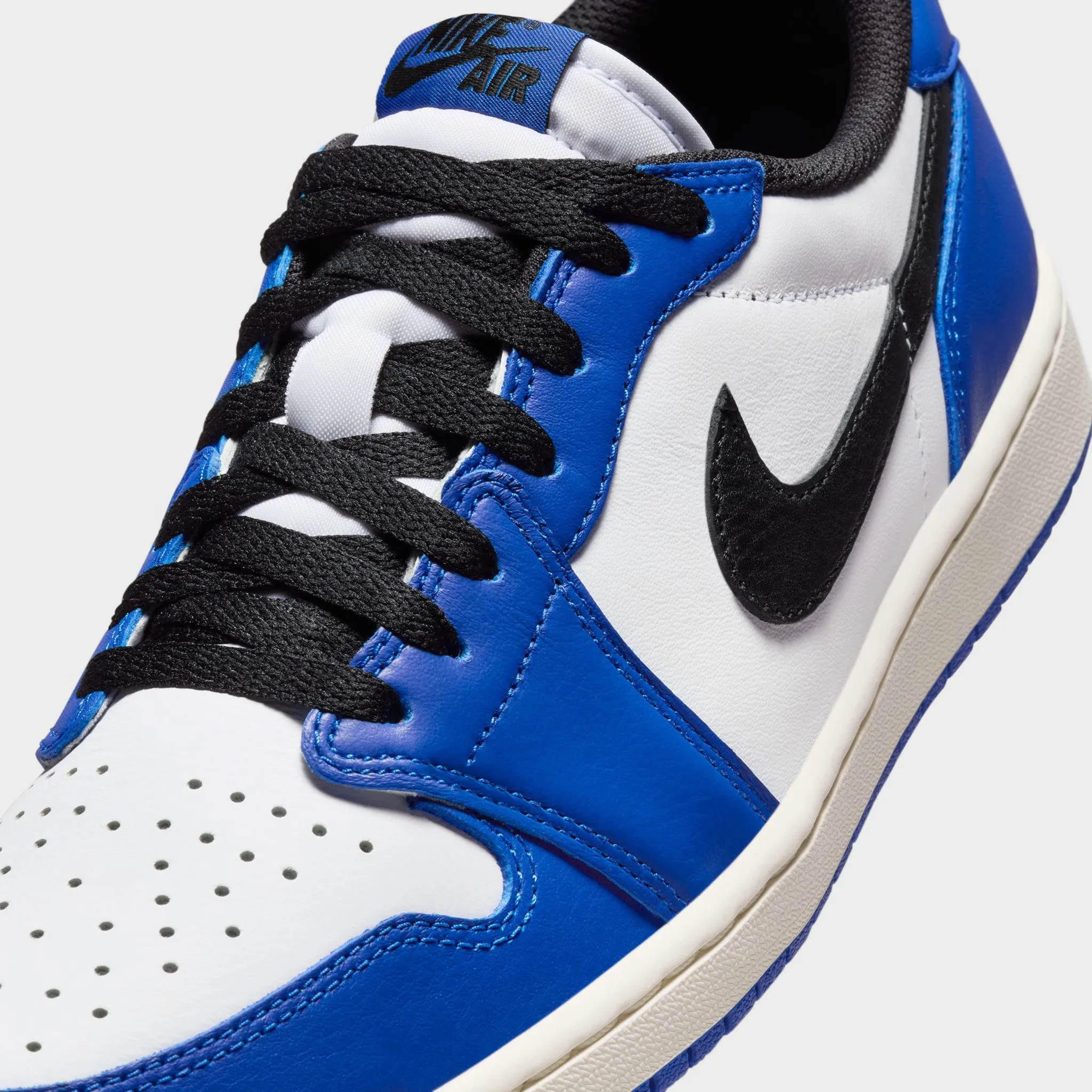 Jordan 1 Low OG White / Black - Game Royal Breathable lining fabric All Game Surface