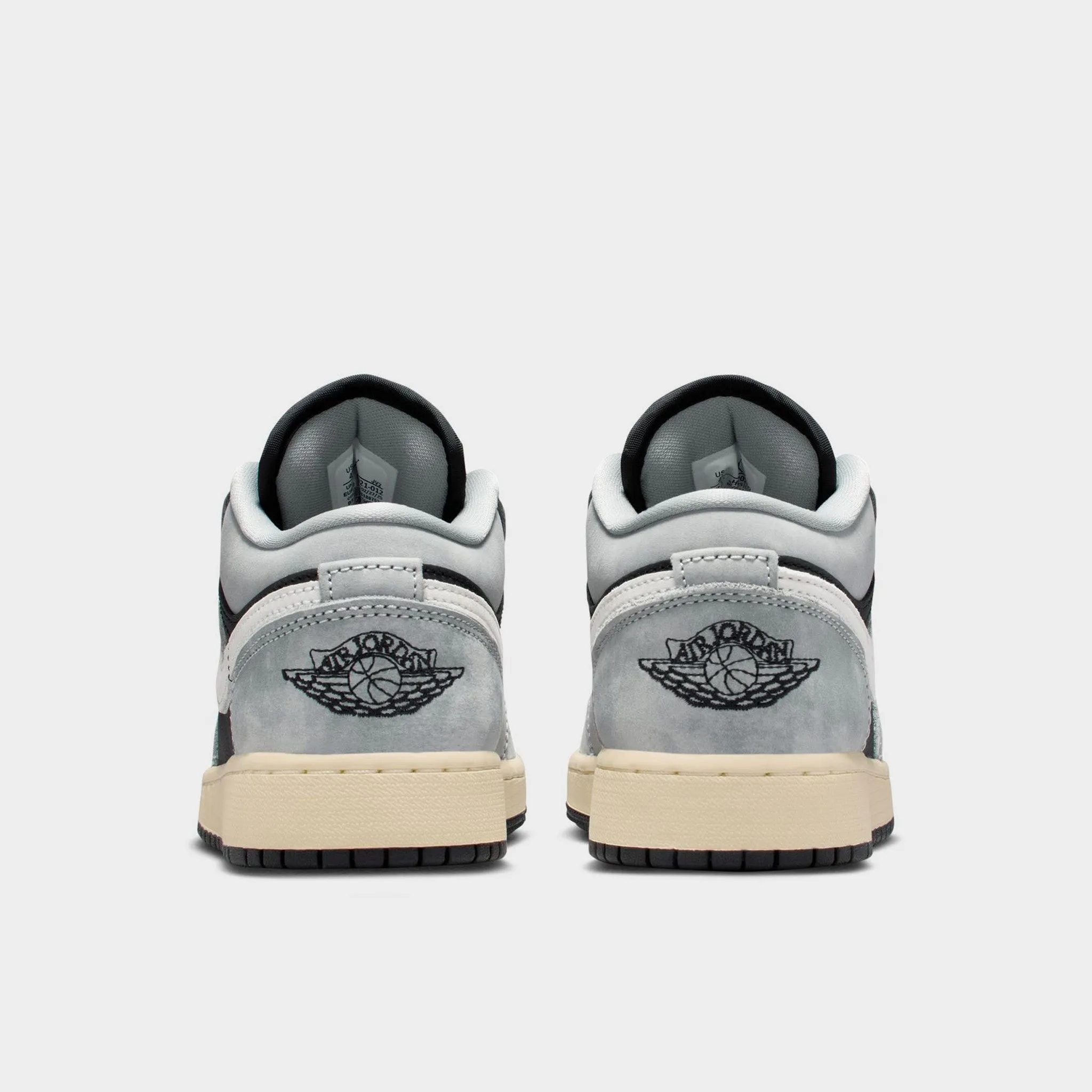 Jordan 1 Low SE GS Light Smoke Grey / Black - Sail Day To Night Multi   Tread