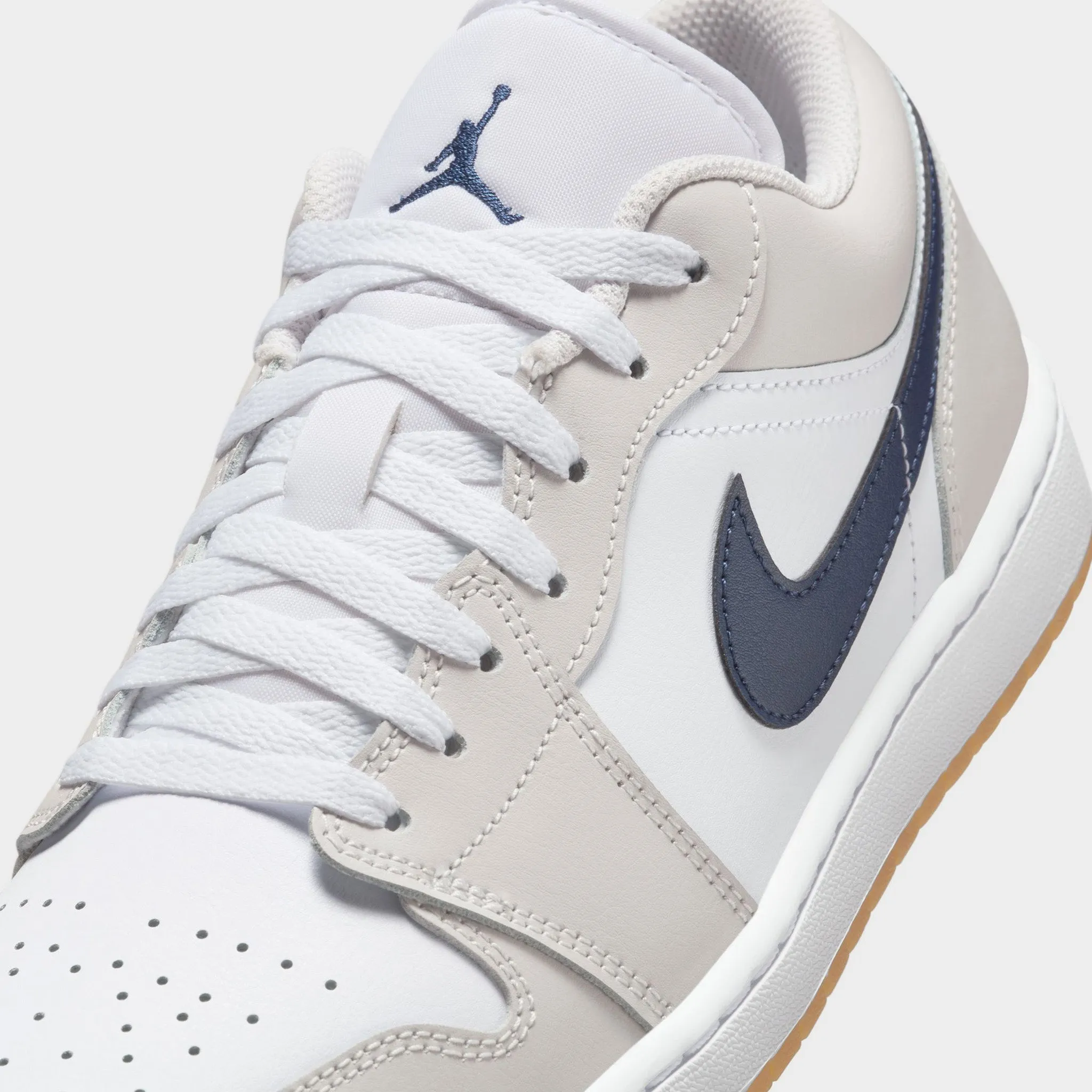 Jordan 1 Low White / Midnight Navy - Neutral Grey Aerodynamic Structure