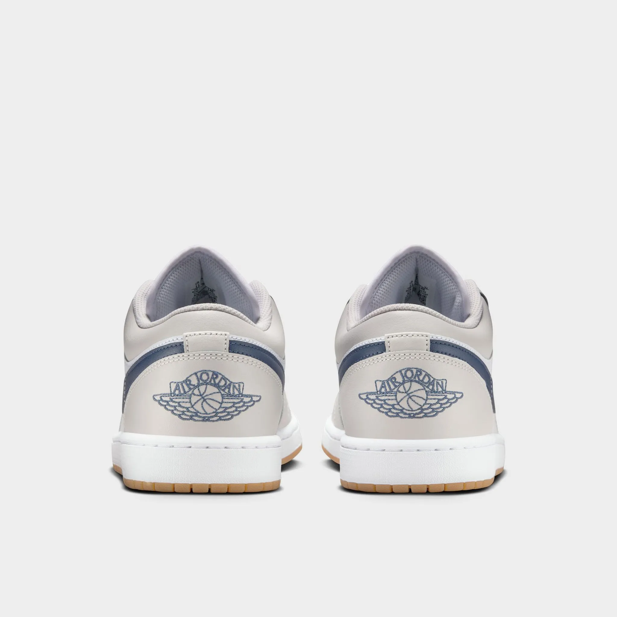 Jordan 1 Low White / Midnight Navy - Neutral Grey Comfort Runner